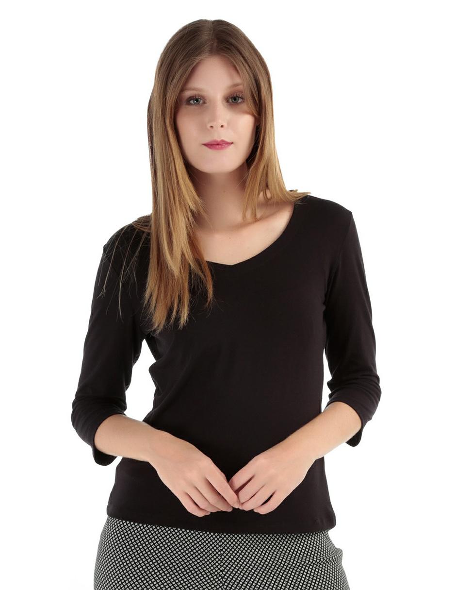 Blusa manga 3/4 para mujer Blusa manga 3/4 para mujer