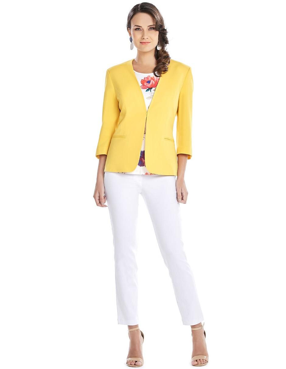 Blazer Trinity mostaza manga 3/4 en Liverpool