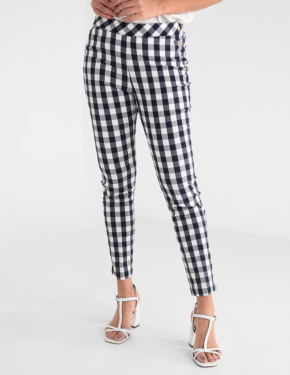 Pantalón LIEB skinny a cuadros para mujer en Liverpool