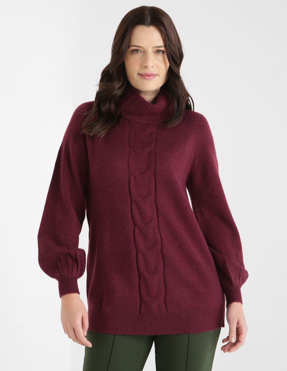 Suéter cuello tortuga para mujer 1
