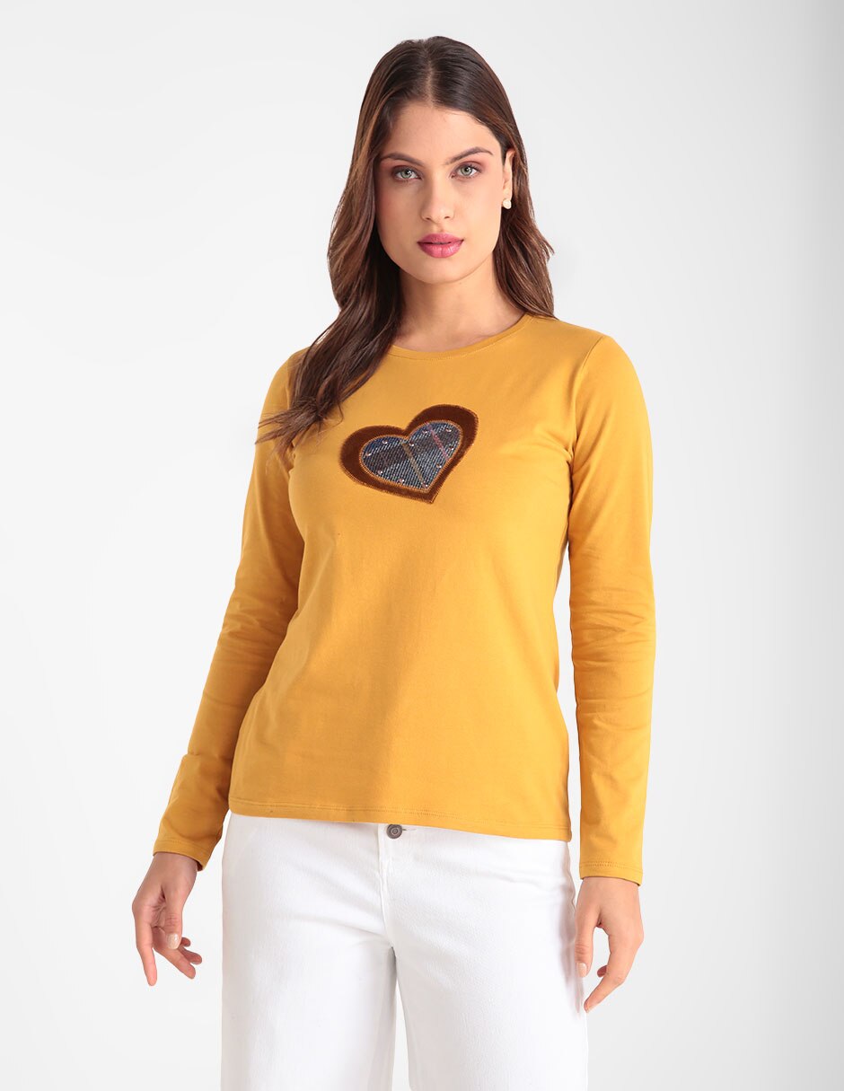 Playera Tinta Style cuello redondo para mujer 