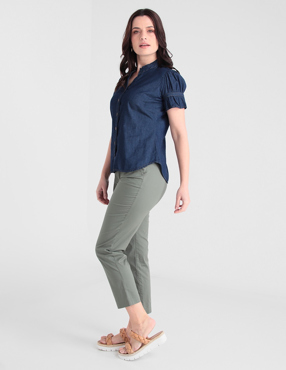 Blusa manga corta para mujer 3