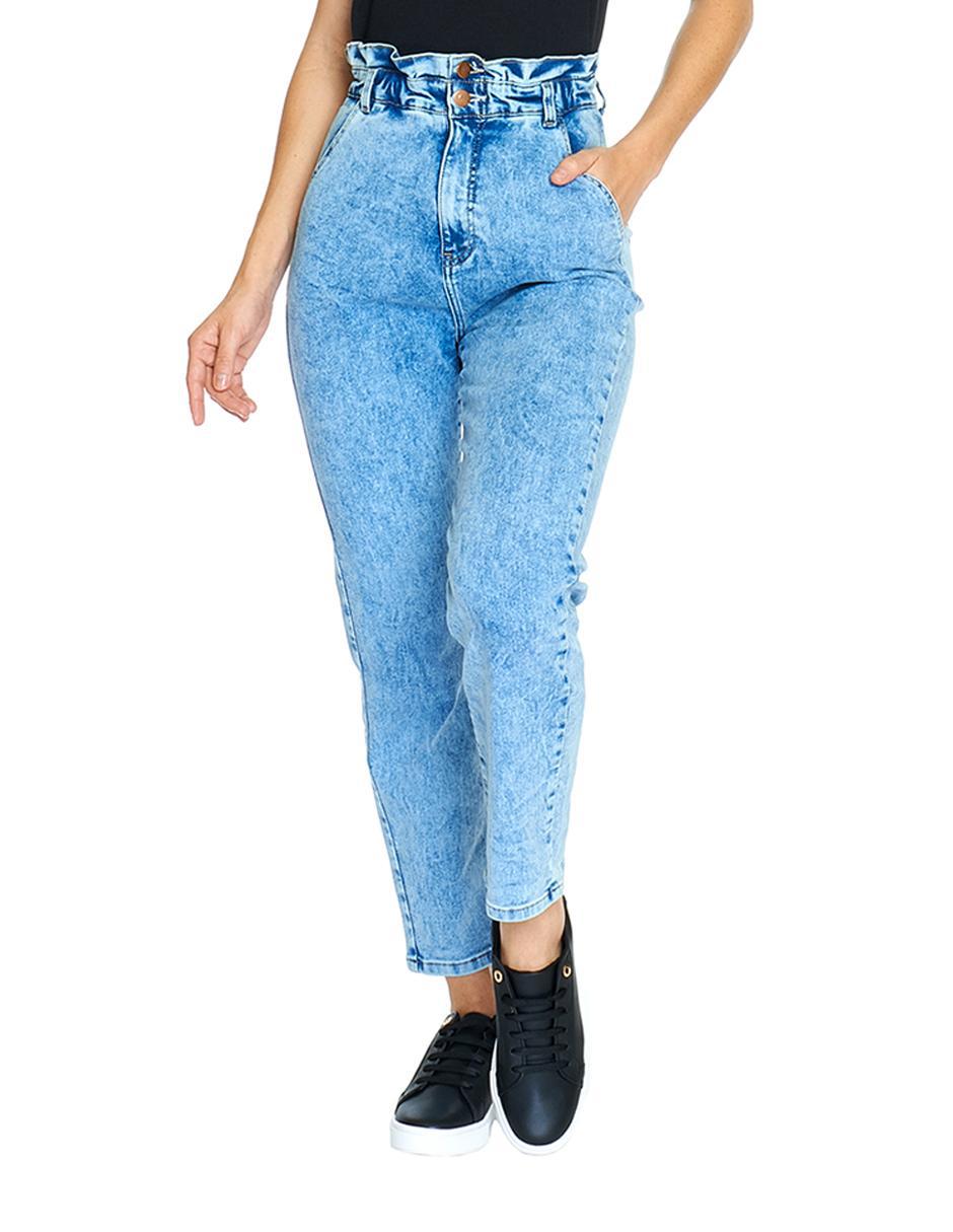 Jeans Incógnita Mom Jeans lavado claro para mujer en Liverpool