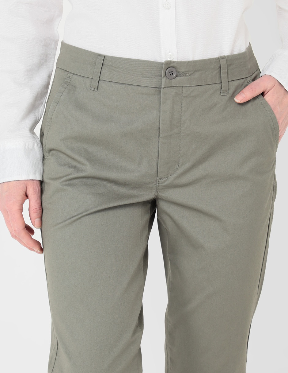 Pantalón chino slim para mujer 4