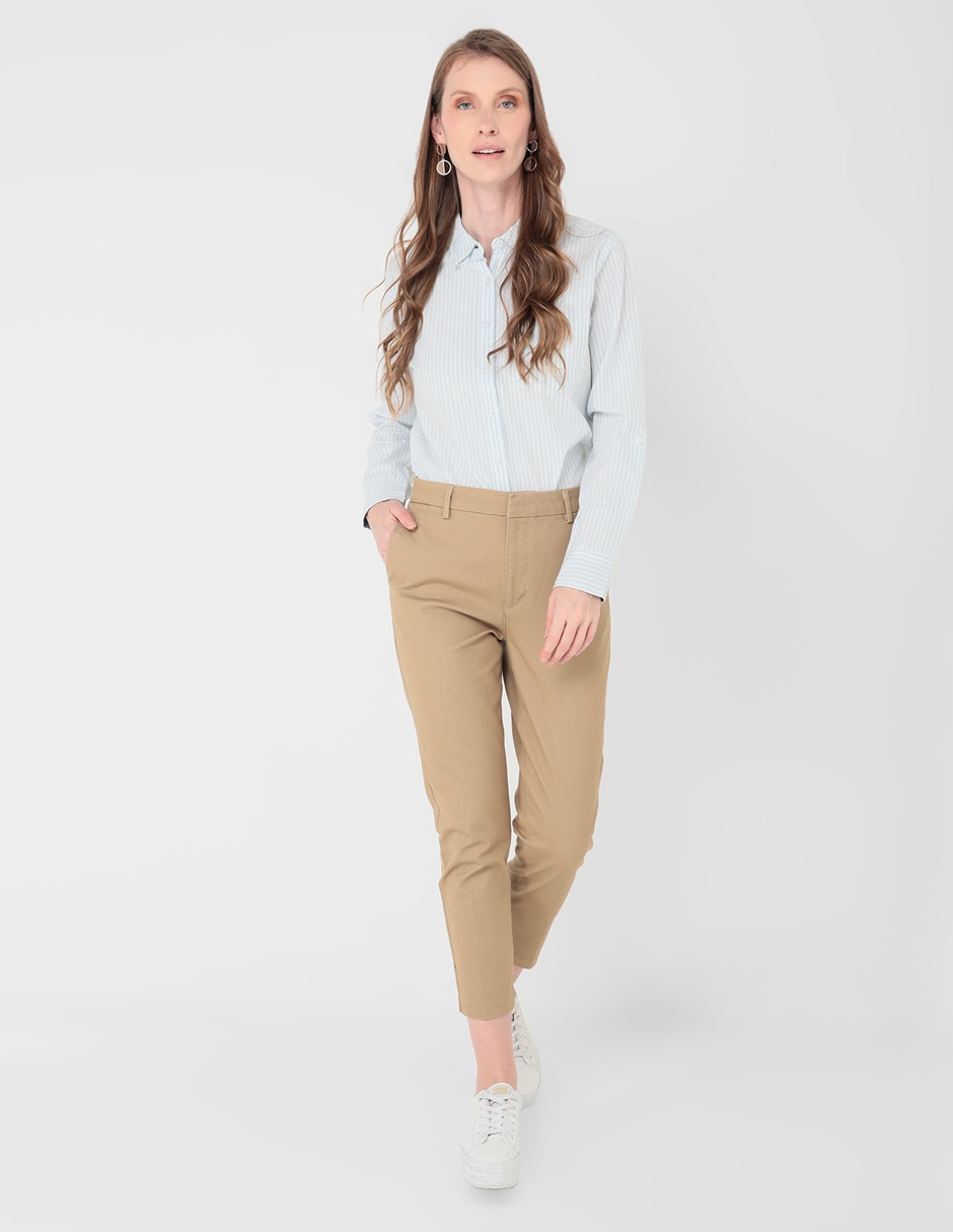 Pantalón chino slim para mujer 3