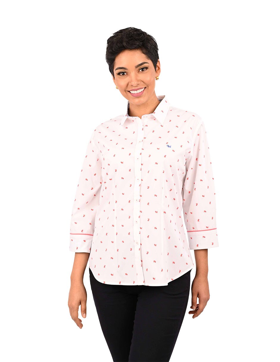 Blusa Ferrioni manga 3/4 para mujer Blusa Ferrioni manga 3/4 para mujer