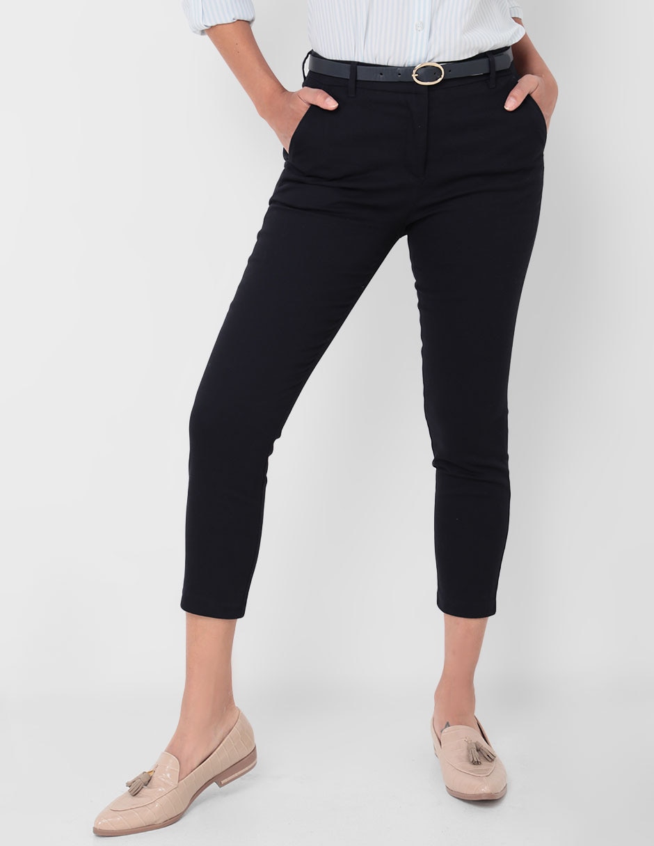 Pantalón capri skinny para mujer