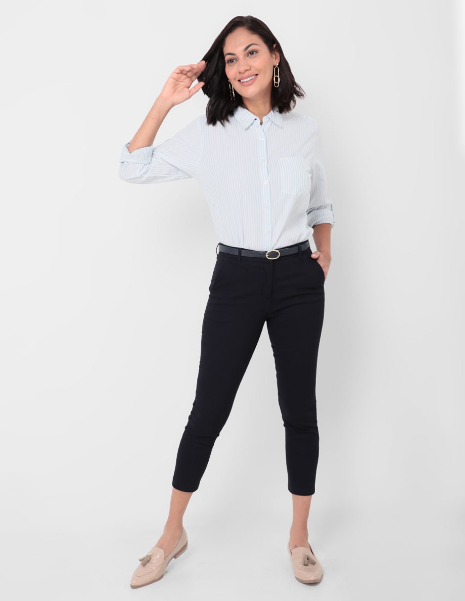 PANTALON FERRIONI M202, 9, AZUL MARINO