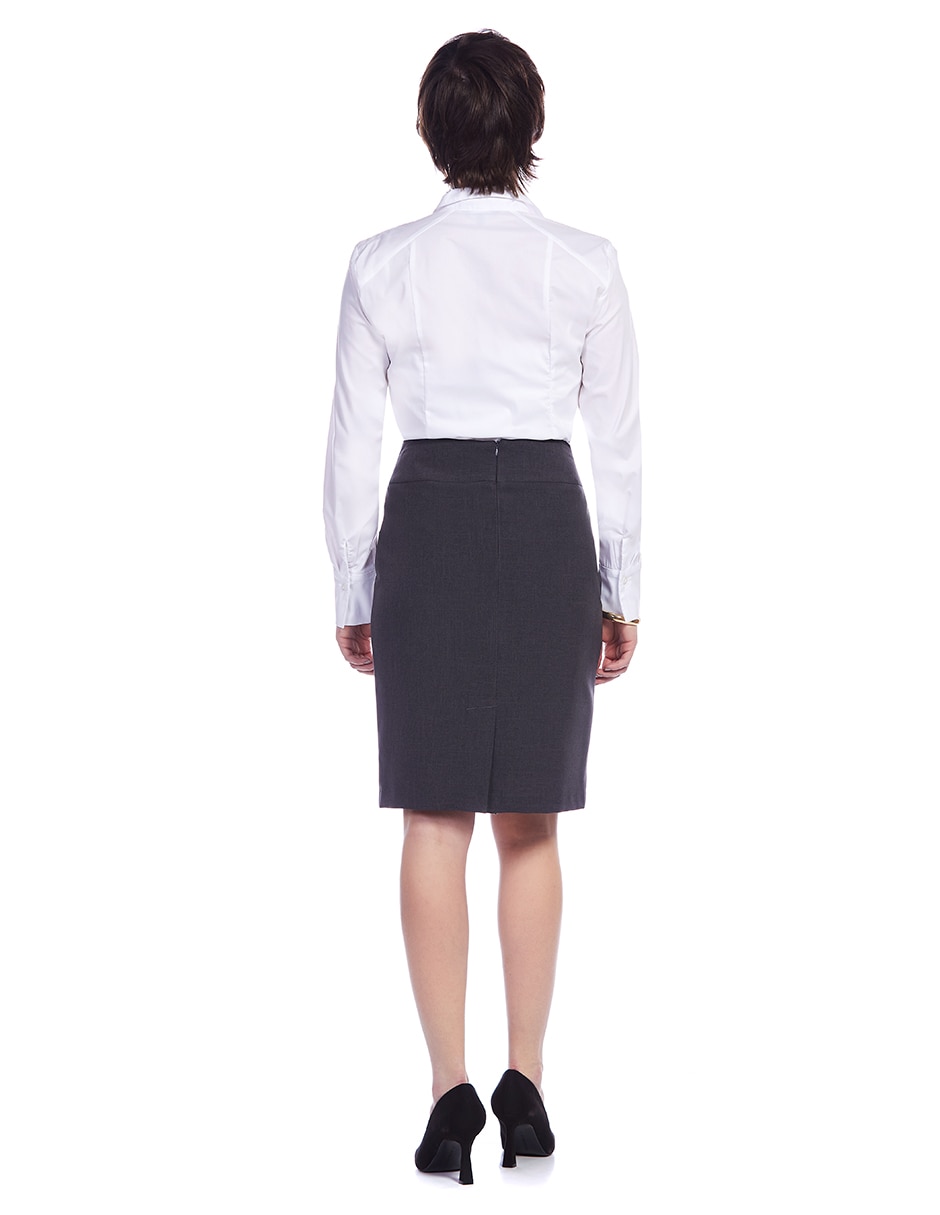 Falda midi con pretina 2