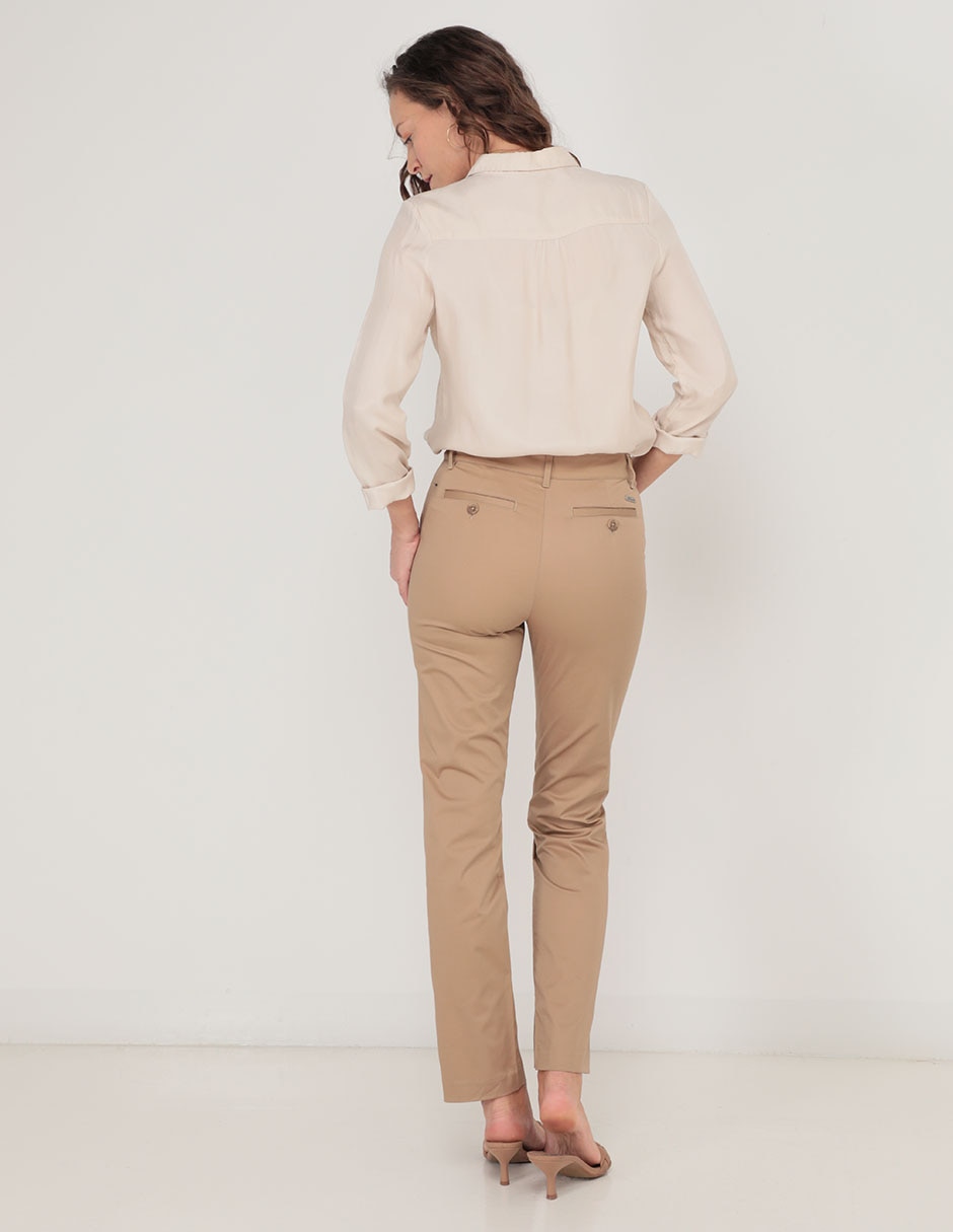 PANTALON FERRIONI M1130M LIS, 5, KHAKI