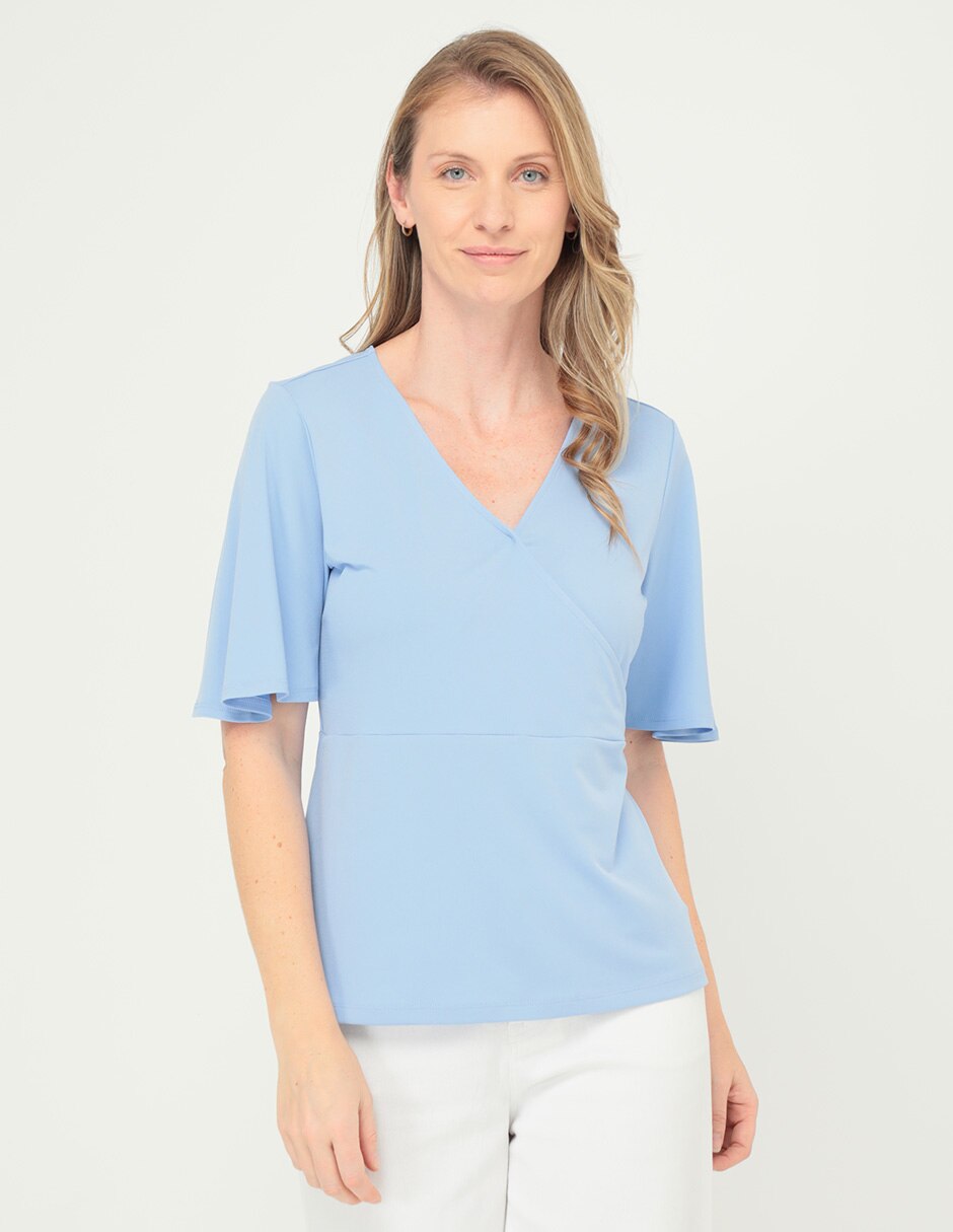 Blusa manga corta para mujer 1