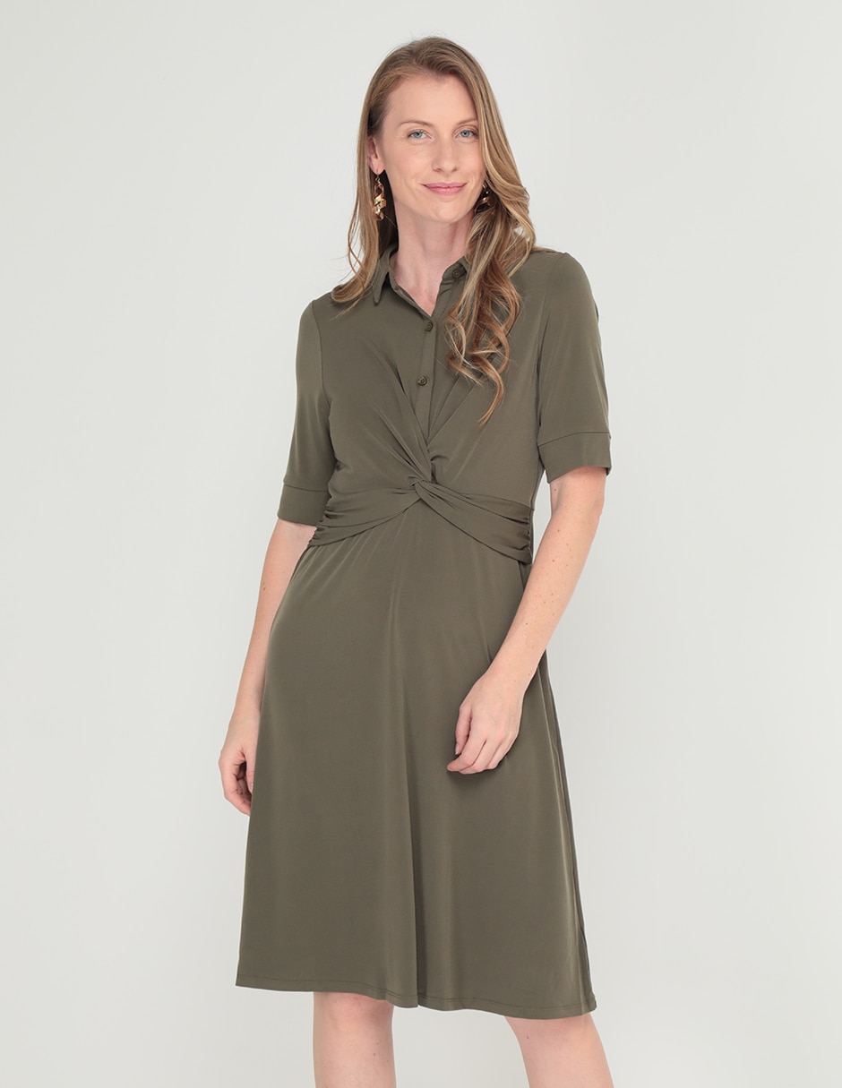 Vestido a la rodilla casual para mujer 1