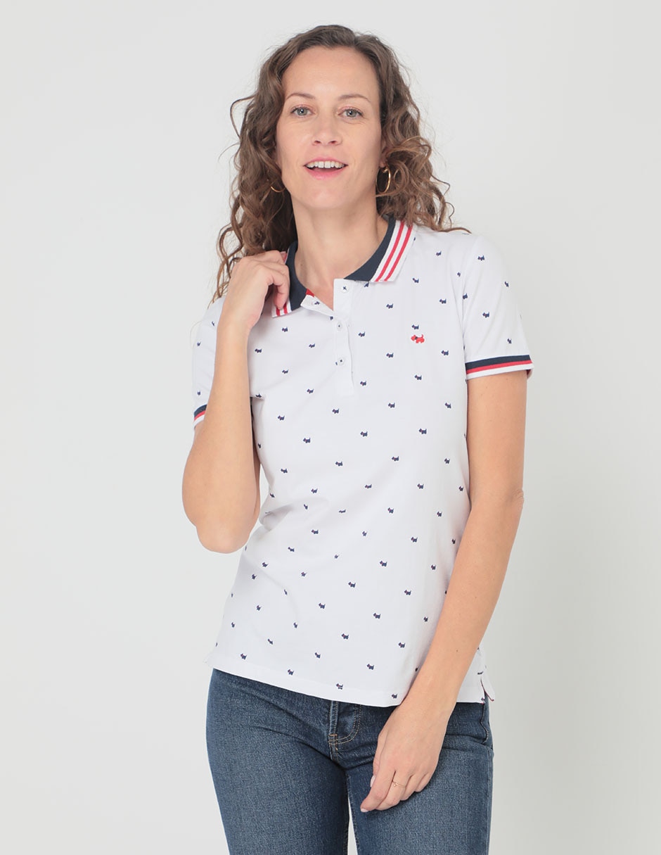 Playera tipo polo Ferrioni para mujer