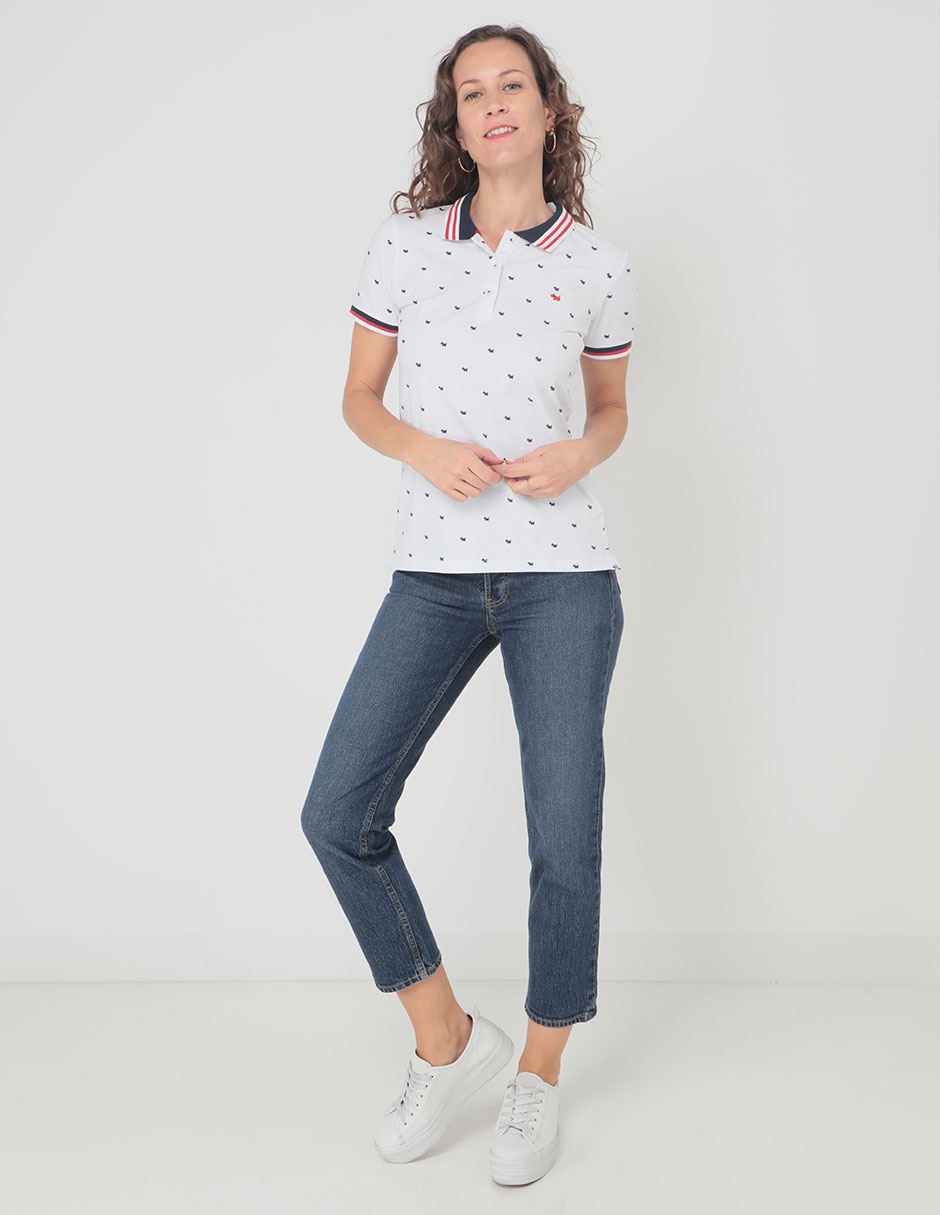 PLAYERA POLO FERRIONI M170, XG, BLANCO