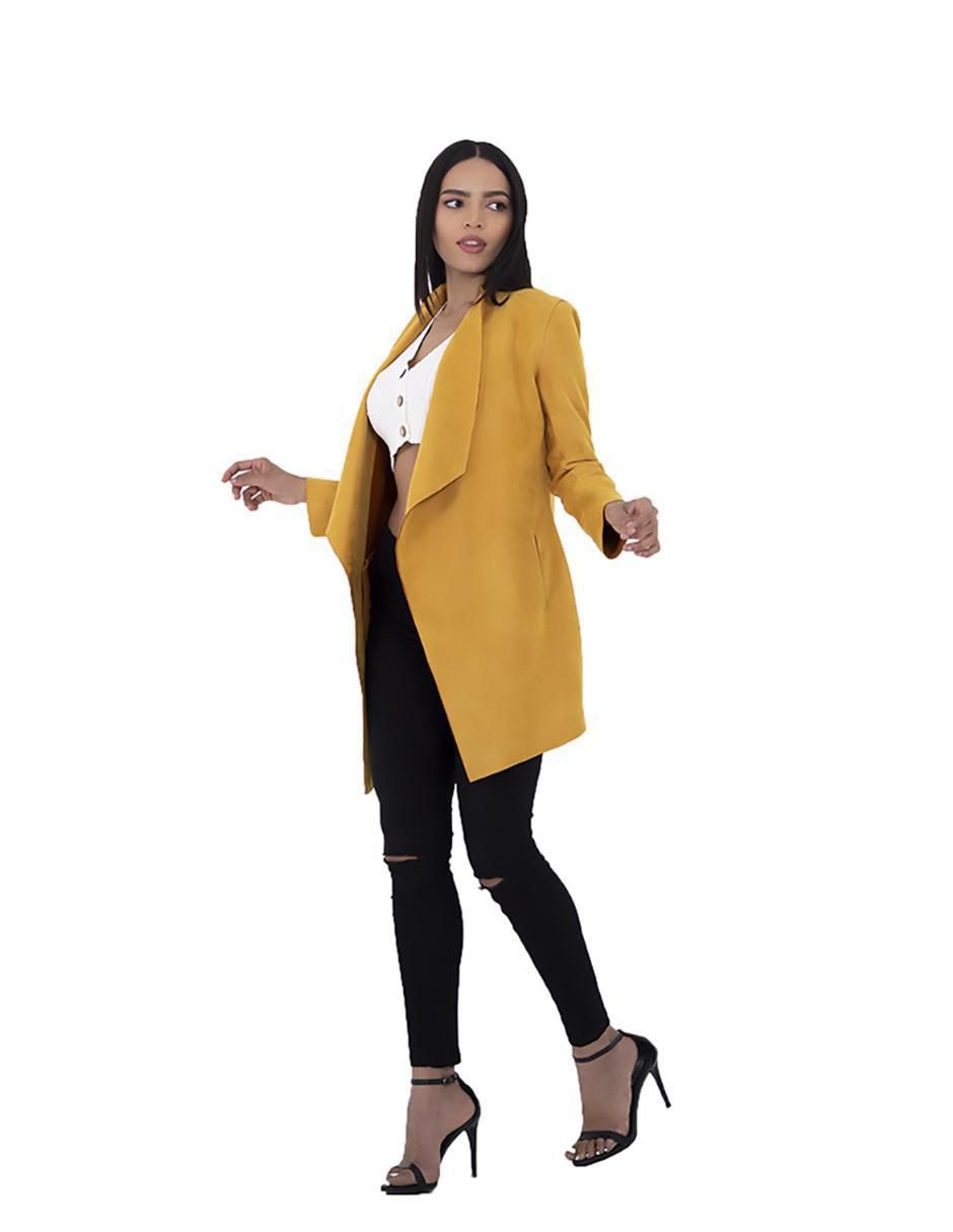 Abrigo shyla de suede no para mujer