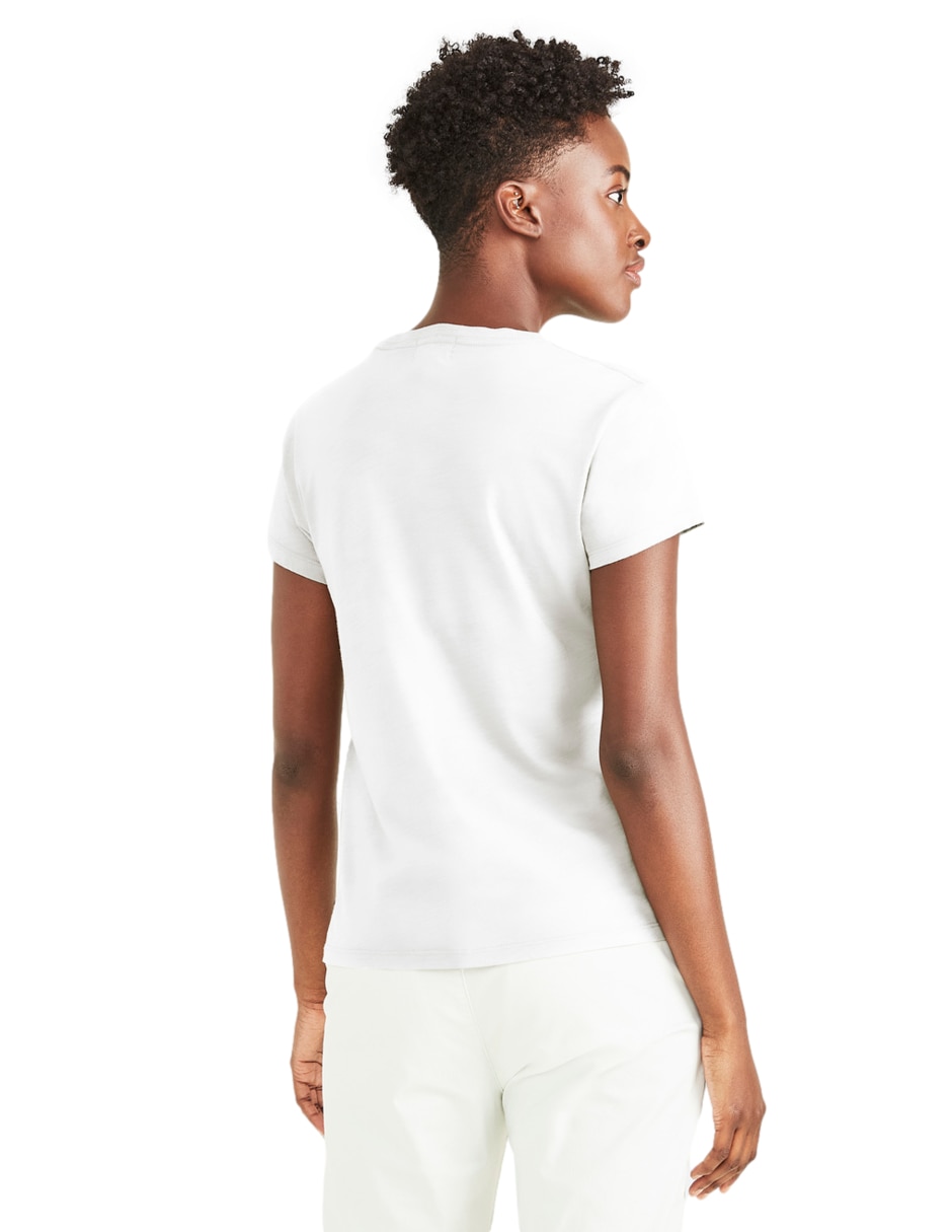 Playera manga corta cuello redondo para mujer 3