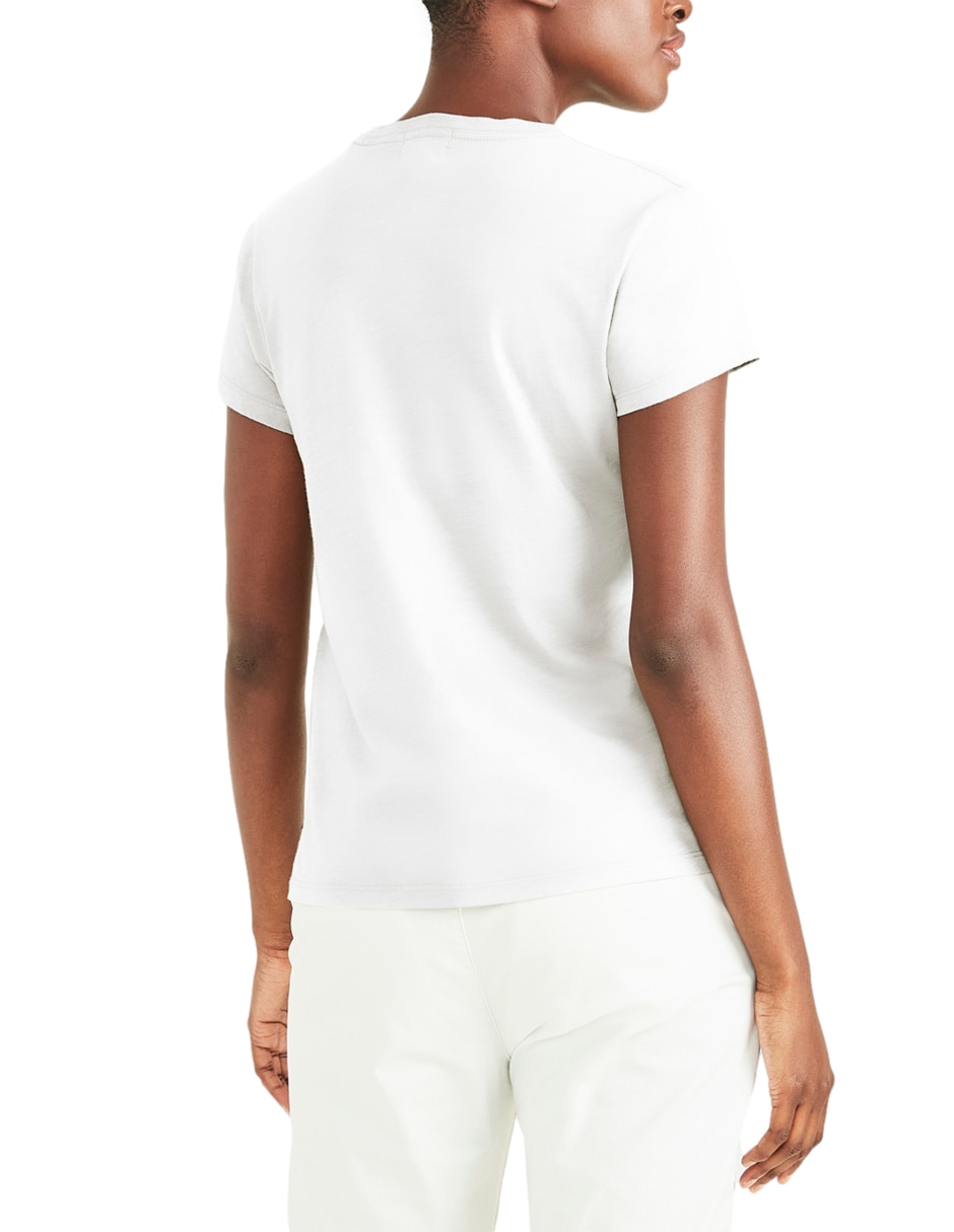 Playera manga corta cuello redondo para mujer 4