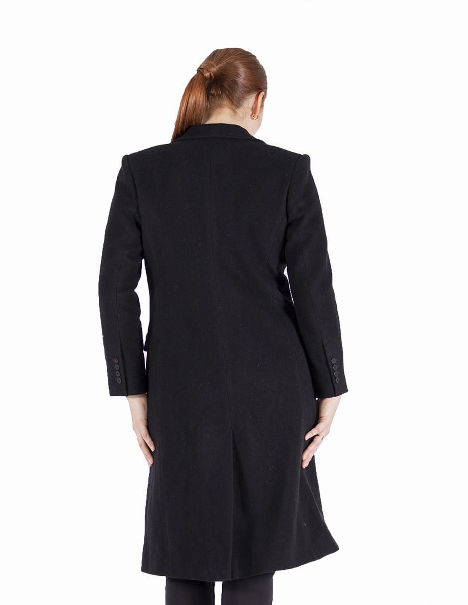 Abrigo de lana regular para mujer 2