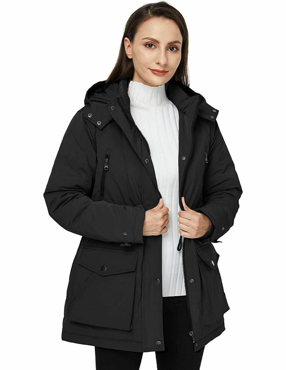 Chamarra Negra Chamarras Para El Frio De Mujer Chaqueta Acolchada