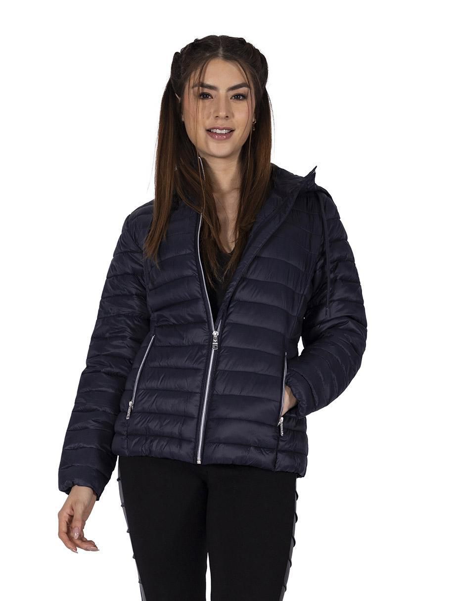 Chamarra acolchada impermeable para mujer