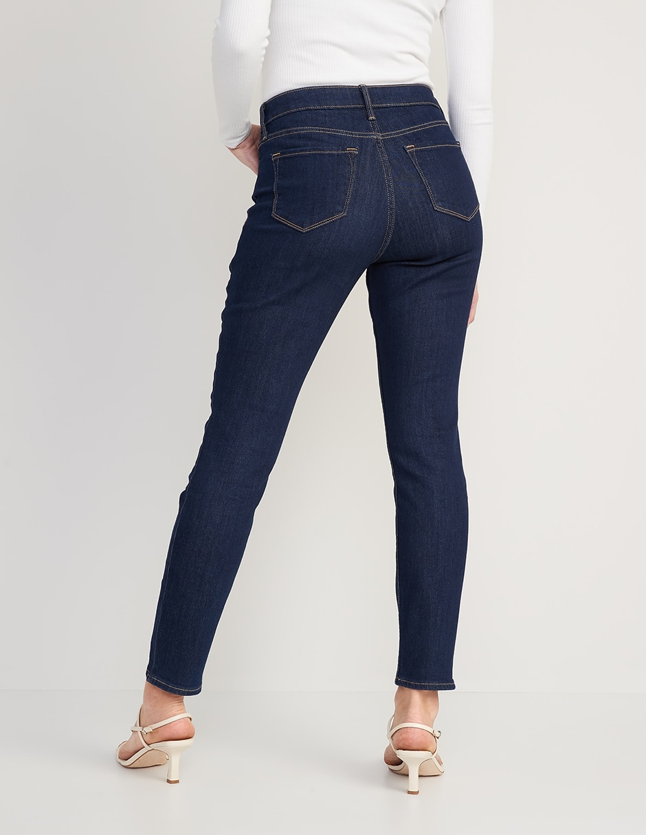 Jeans skinny corte cintura alta para mujer 3