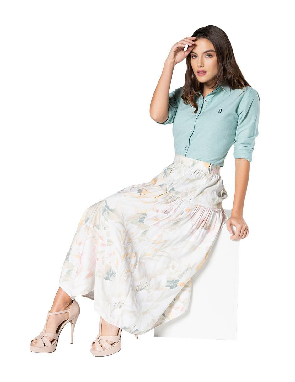 Blusa camisera manga larga para mujer 3