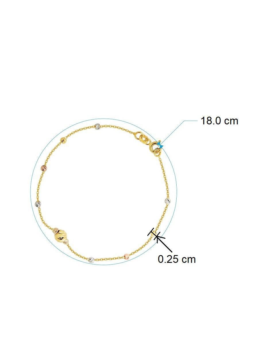 Pulsera de oro con acabado pulido 3