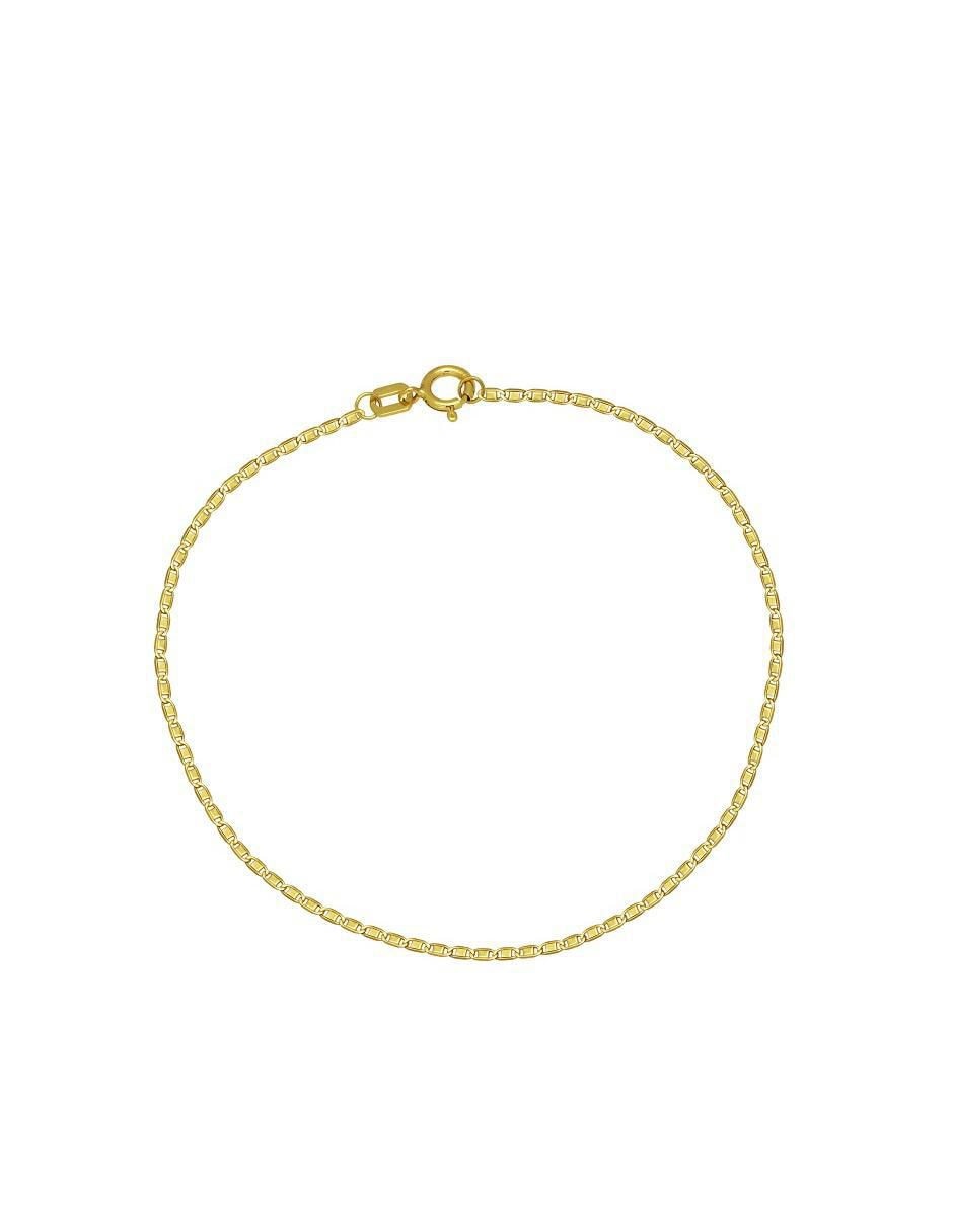Pulsera de oro 10 K con acabado pulido