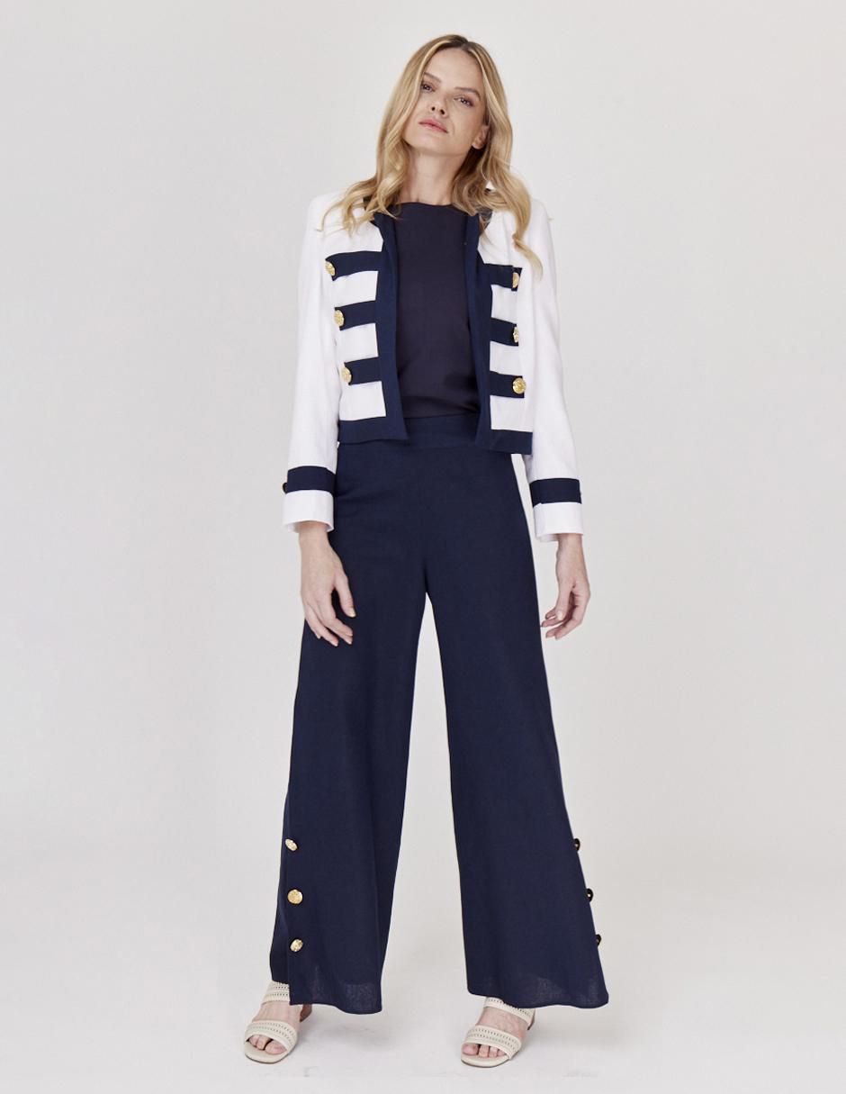 Pantalón de vestir wide leg para mujer 2