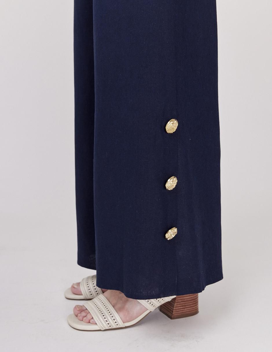 Pantalón de vestir wide leg para mujer 4