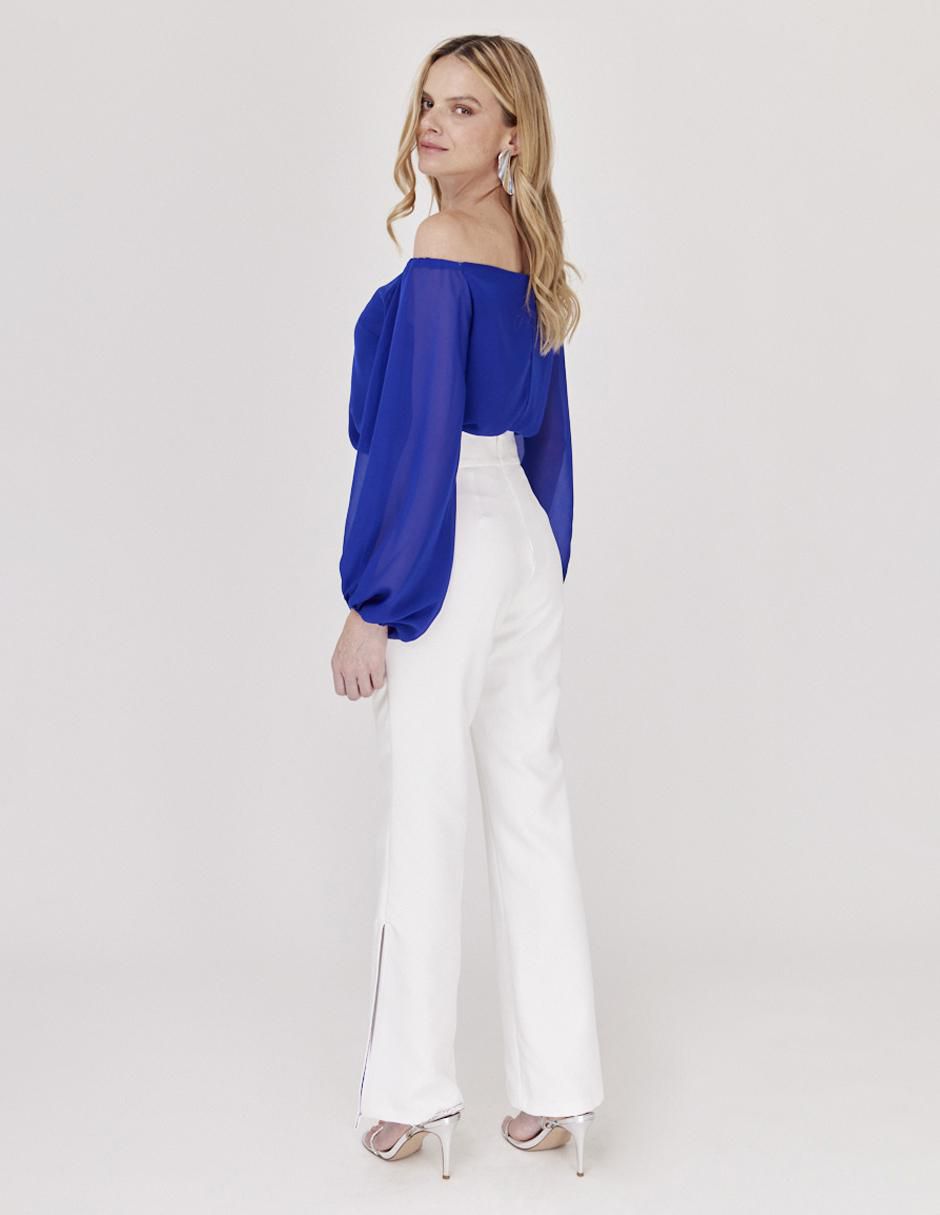 Pantalón acampanado amplio para mujer 2