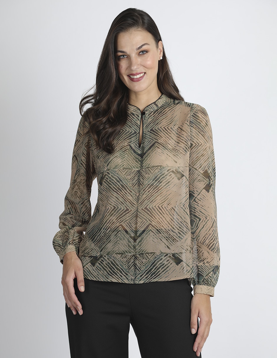 Blusa manga larga para mujer 1