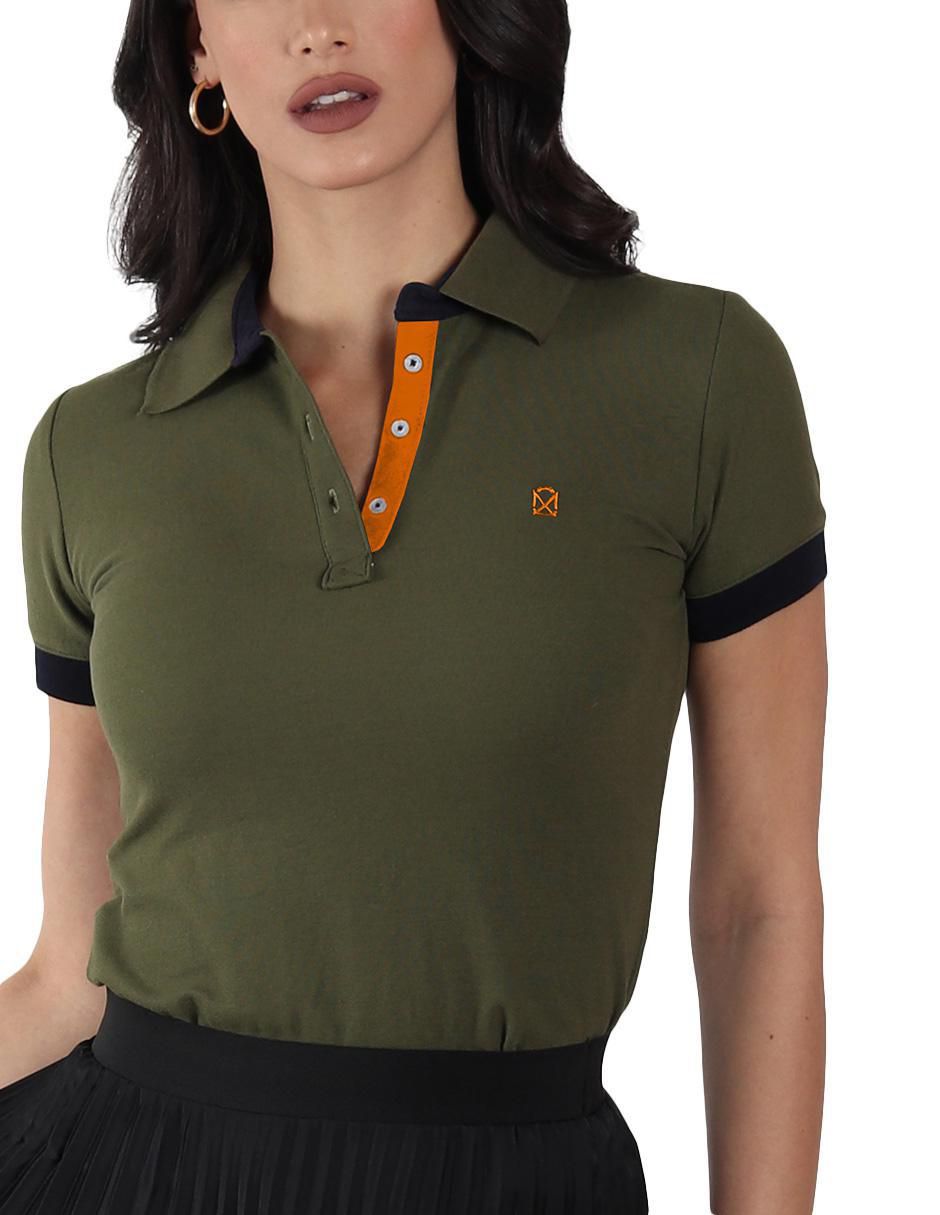 Playera tipo polo para mujer 4