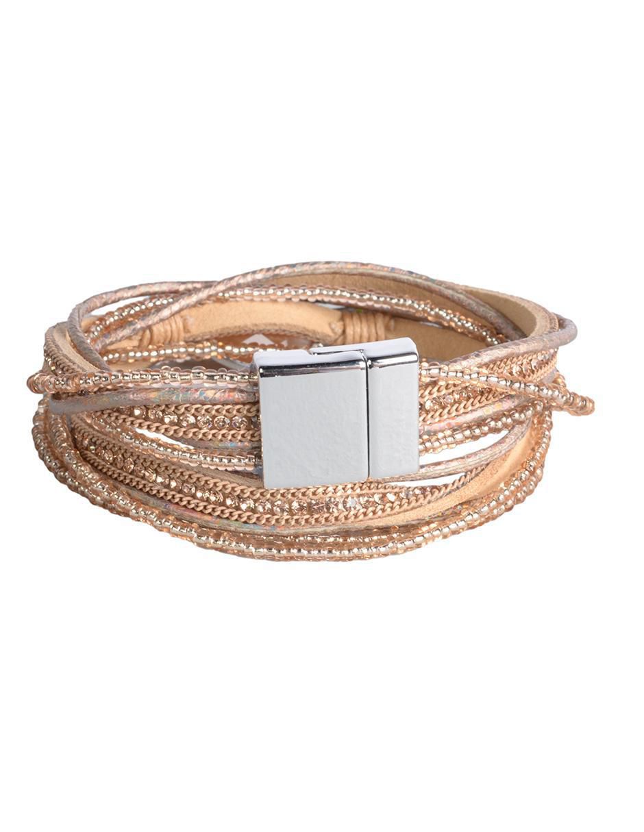 Pulsera Piedra Y Chaquira Haip con acabado brillante 2
