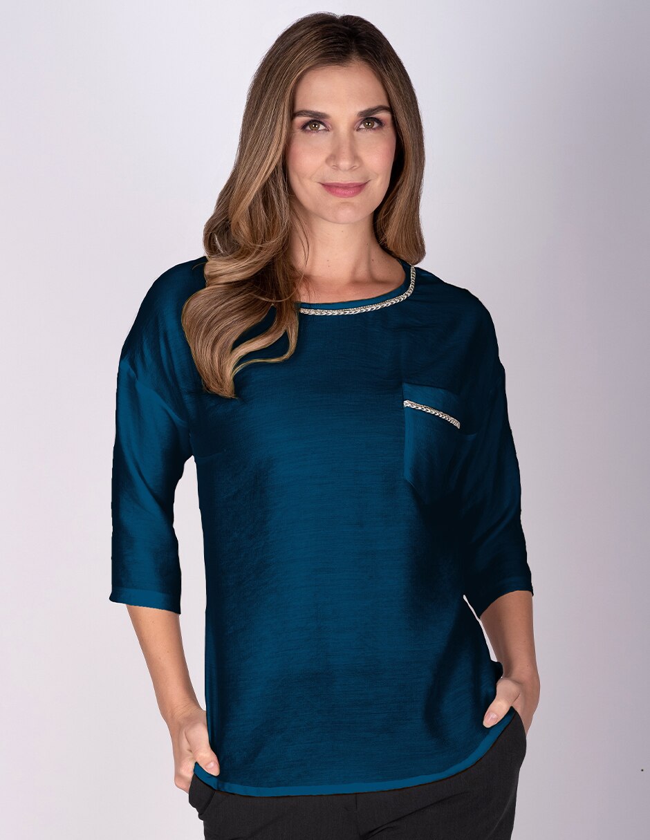 Blusa manga 3/4 para mujer 1