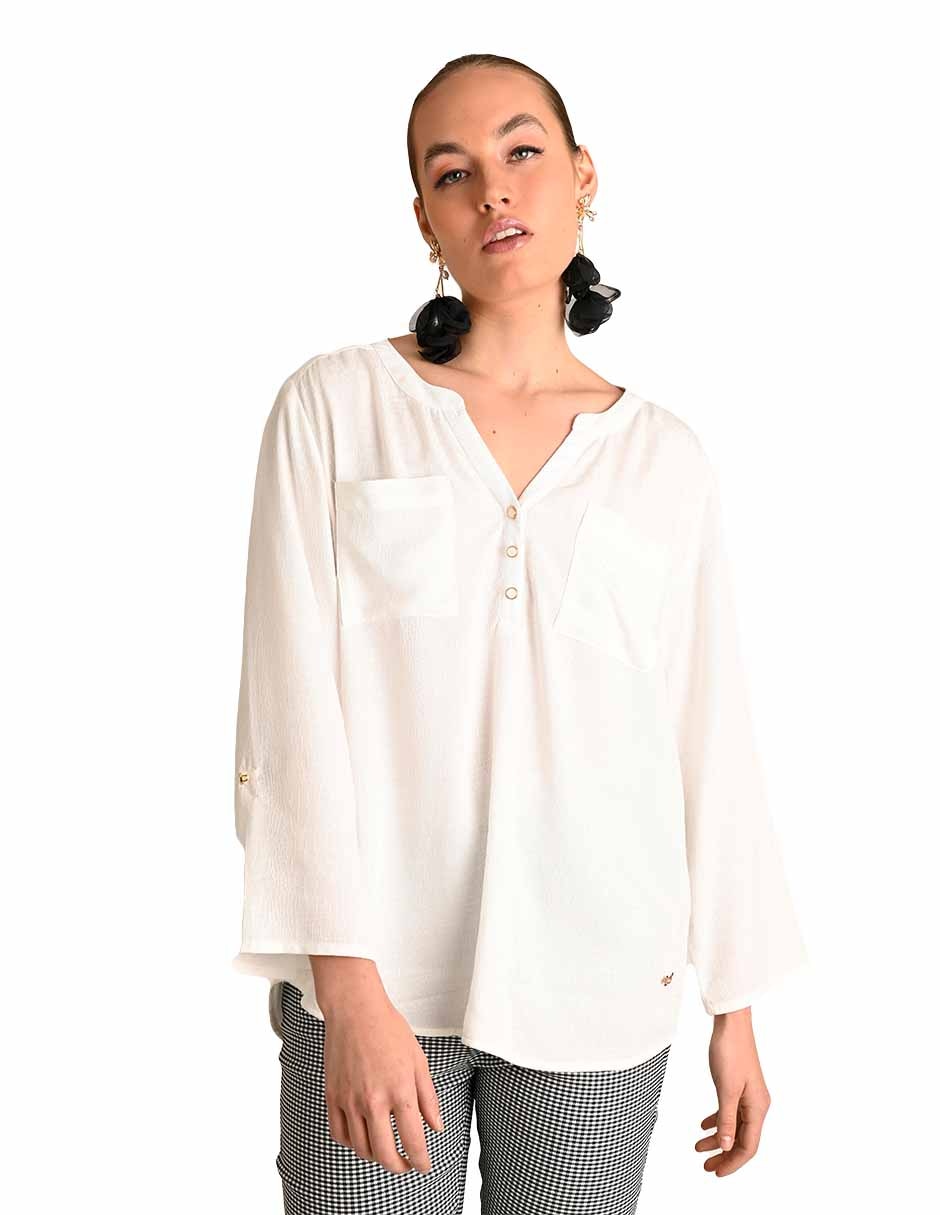 Blusa manga 3/4 para mujer 2
