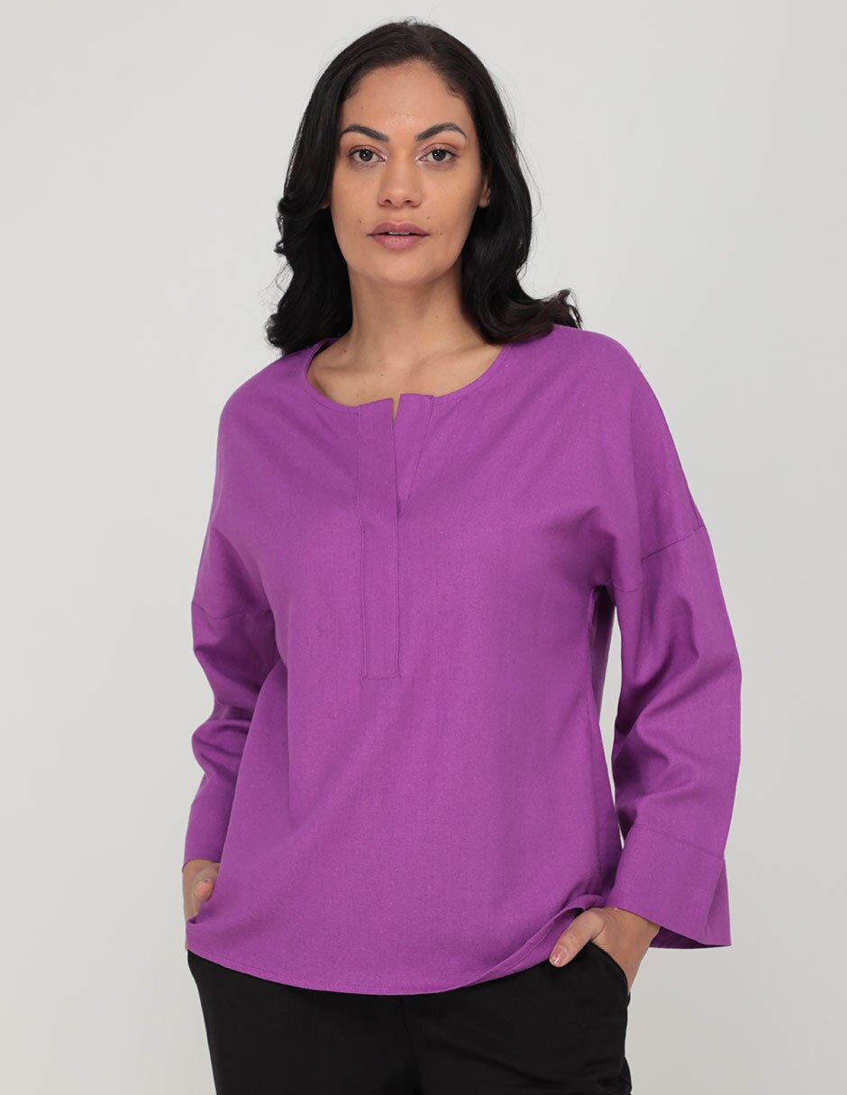 Blusa manga larga para mujer 1