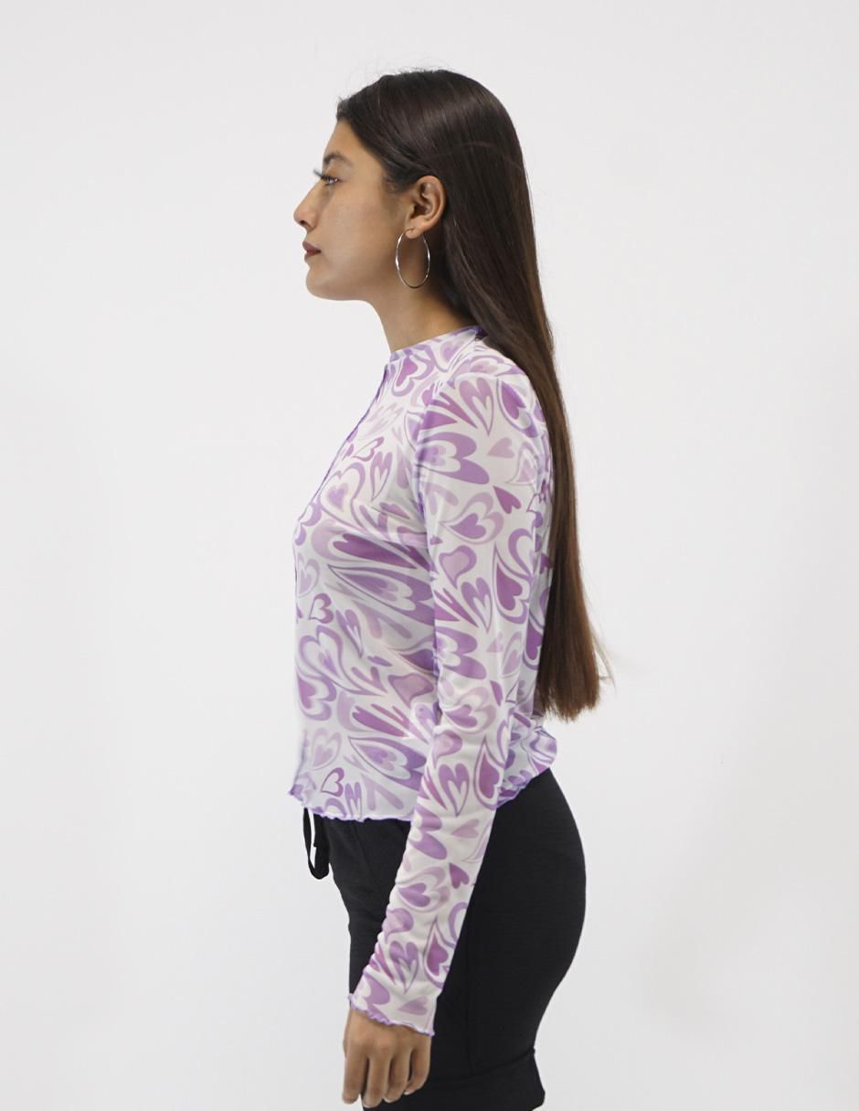 Blusa manga larga para mujer 3