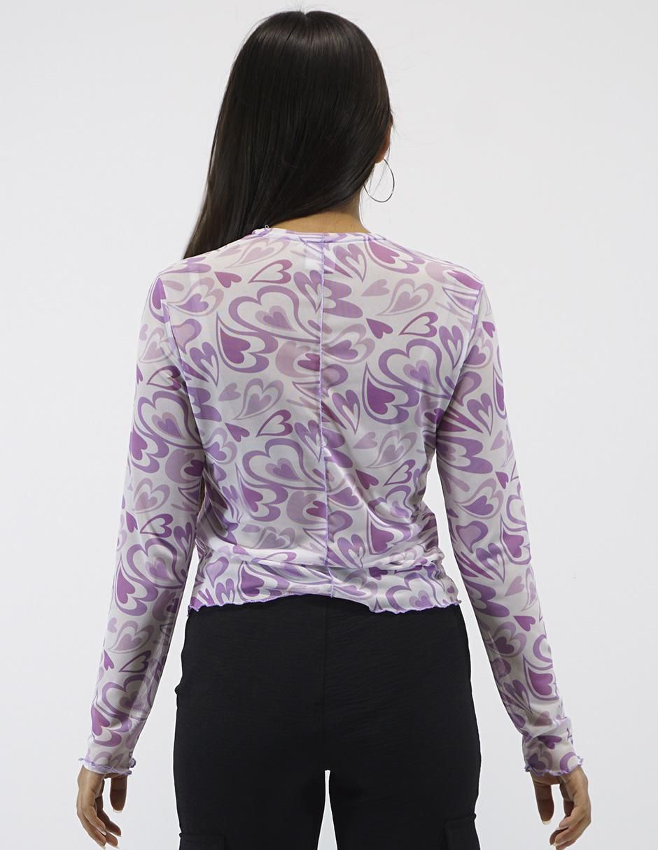Blusa manga larga para mujer 4