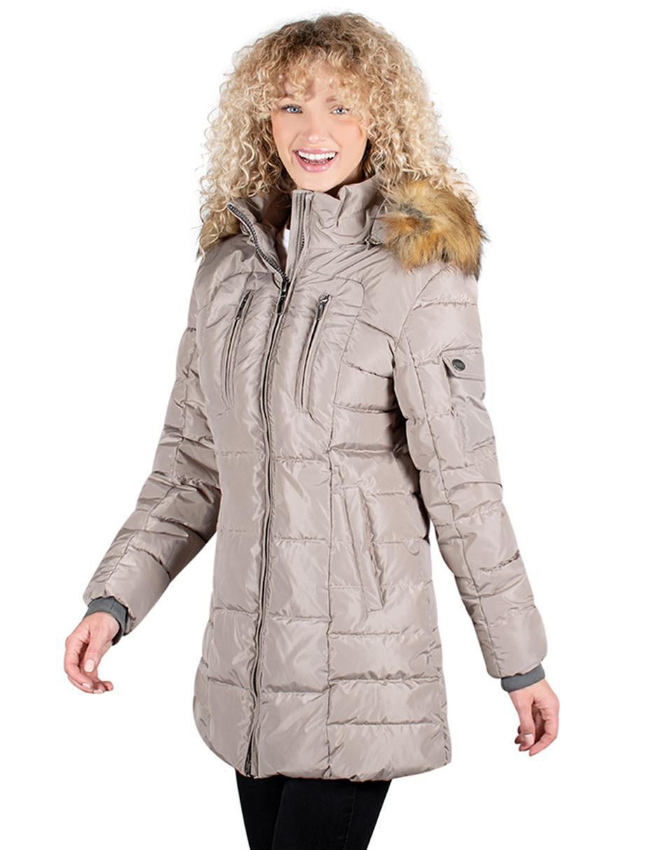 Chamarra acolchada impermeable para mujer 4