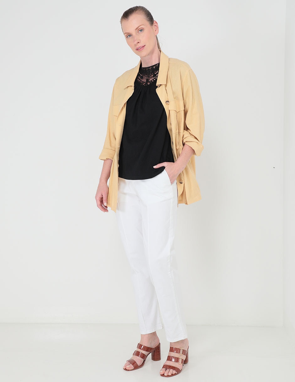 Blusa manga corta para mujer 3