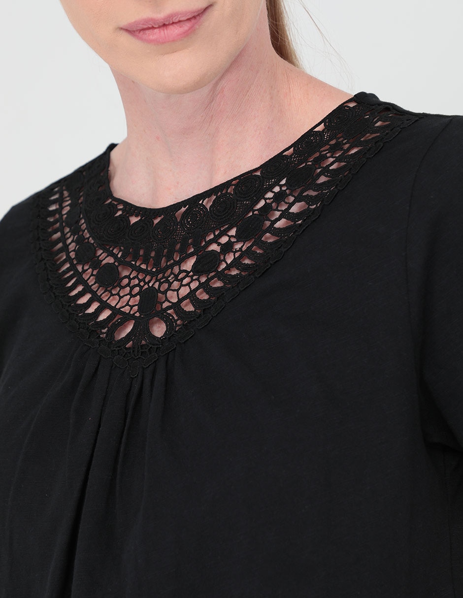 Blusa manga corta para mujer 4