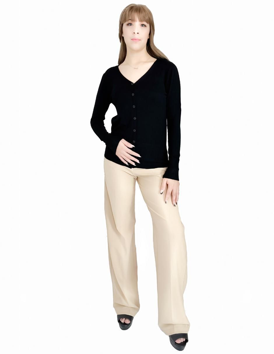 Suéter cuello v para mujer 2