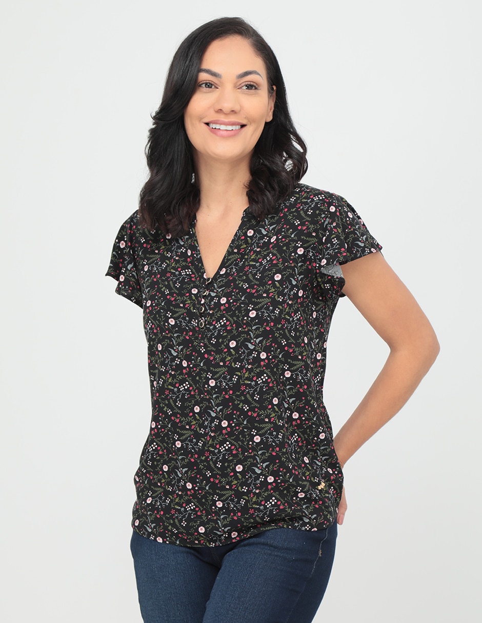 Blusa Ferrioni manga corta para mujer