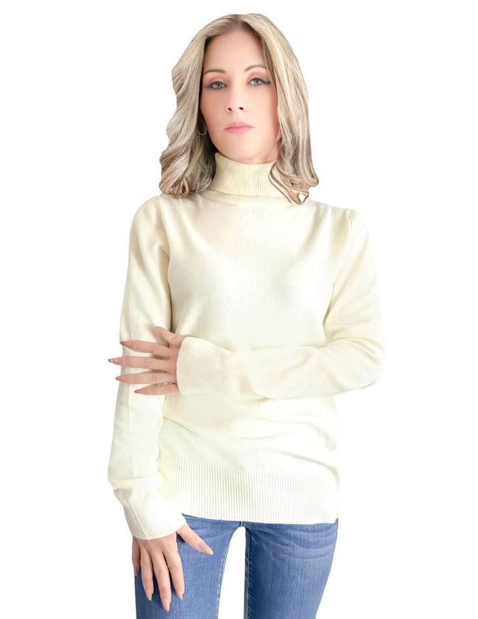 Suéter cuello tortuga para mujer