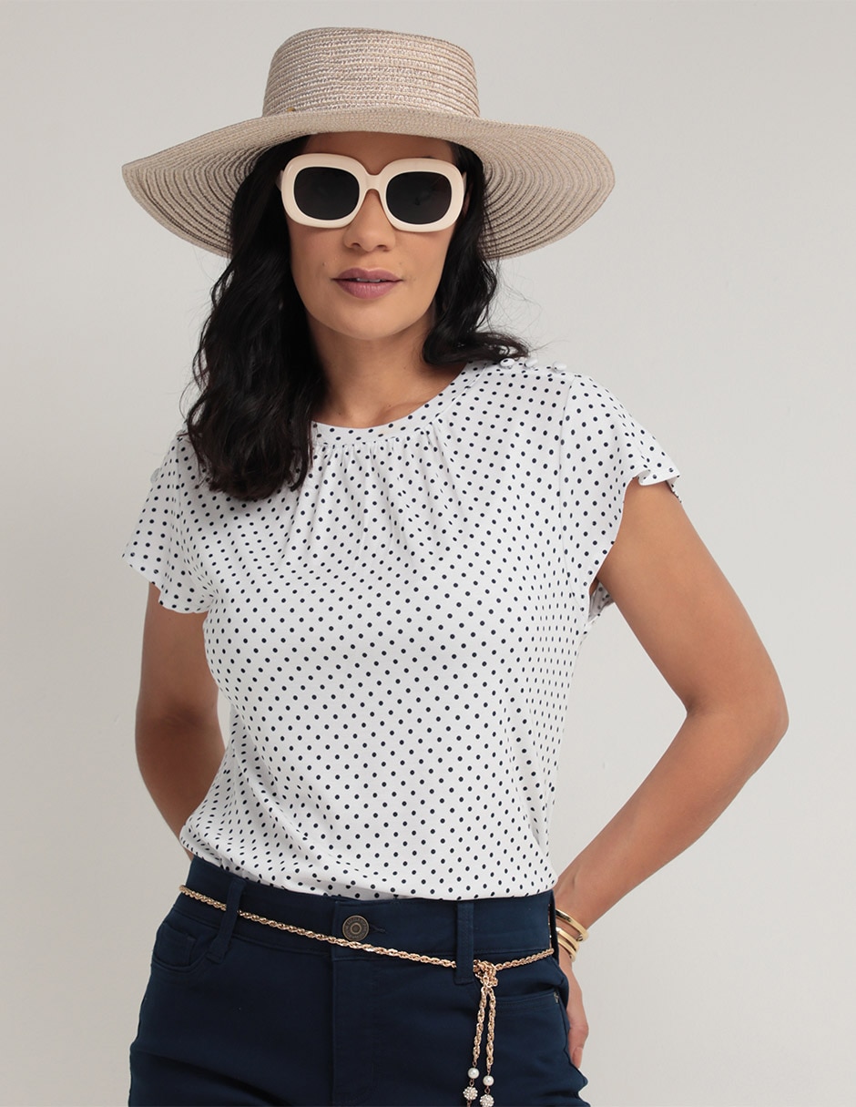 Blusa manga corta para mujer 1