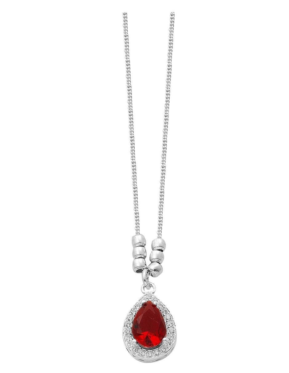Collar de gota de plata P 925 2