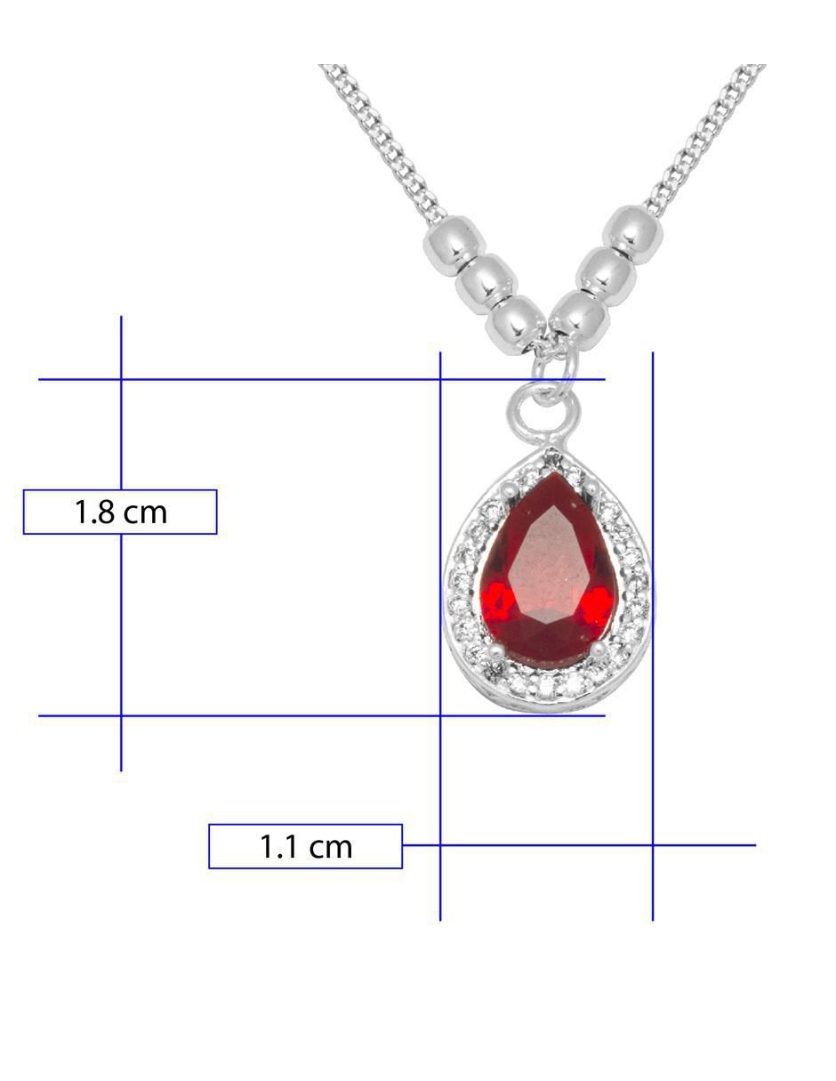 Collar de gota de plata P 925 4