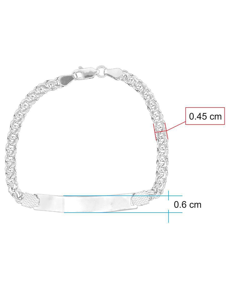 Pulsera de plata P 925 con acabado pulido 5