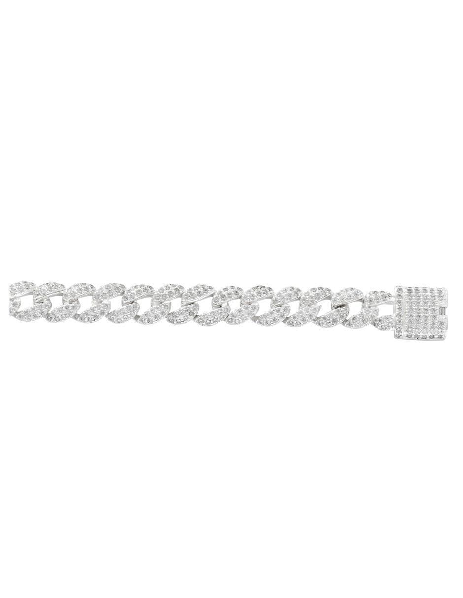 Pulsera de plata P 925 con acabado pavé 2